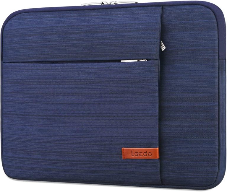 Lacdo 13 inch Laptop Sleeve Case for 13 inch New MacBook Air M3 A3113 M2 A2681 M1 A2337 2024-2018 | 13 inch MacBook Pro M2/M1 A2338 A2251 A2289 | 13 inch iPad Pro M4 / iPad Air M2 Computer Bag, Blue