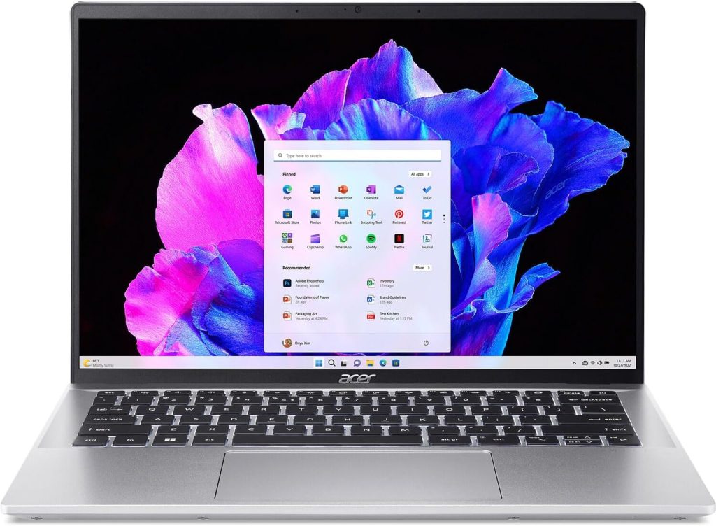 acer Laptop | Swift | 14″ 2880 x 1800 90Hz OLED | Intel Core Ultra 7 Processor 155H 16-Core | 16GB LPDDR5 | 2TB SSD | Windows 10 Home | Wi-Fi 6E – Backlit Keyboard – 1440p Camera – Pure Silver acer Laptop | Swift | 14″ 2880 x 1800 90Hz OLED | Intel Core Ultra 7 Processor 155H 16-Core | 16GB LPDDR5 | 2TB SSD | Windows 10 Home | Wi-Fi 6E – Backlit Keyboard – 1440p Camera – Pure Silver