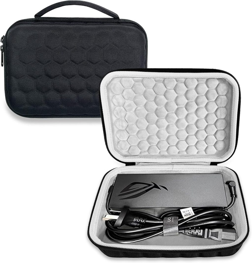 Hard Travel Gaming Laptop Charger Case Fit for ASUS ROG 150W/180W/200W/240W/280W/330W AC Adapter Cord Computer Accessories Case, ASUS Laptop Charger Carrying Travel Bag(Not Included Charger) Hard Travel Gaming Laptop Charger Case Fit for ASUS ROG 150W/180W/200W/240W/280W/330W AC Adapter Cord Computer Accessories Case, ASUS Laptop Charger Carrying Travel Bag(Not Included Charger)