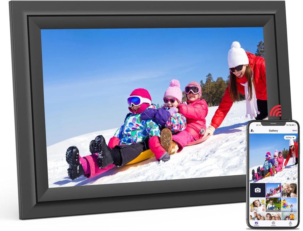 SAMMIX Digital Picture Frame, 10.1 Inch WiFi Digital Photo Frame, IPS HD Touch Screen Electronic Picture Frame, 16GB Storage, Slideshow, Easy to Share Photos and Video via Uhale APP, Gifts for Mom SAMMIX Digital Picture Frame, 10.1 Inch WiFi Digital Photo Frame, IPS HD Touch Screen Electronic Picture Frame, 16GB Storage, Slideshow, Easy to Share Photos and Video via Uhale APP, Gifts for Mom