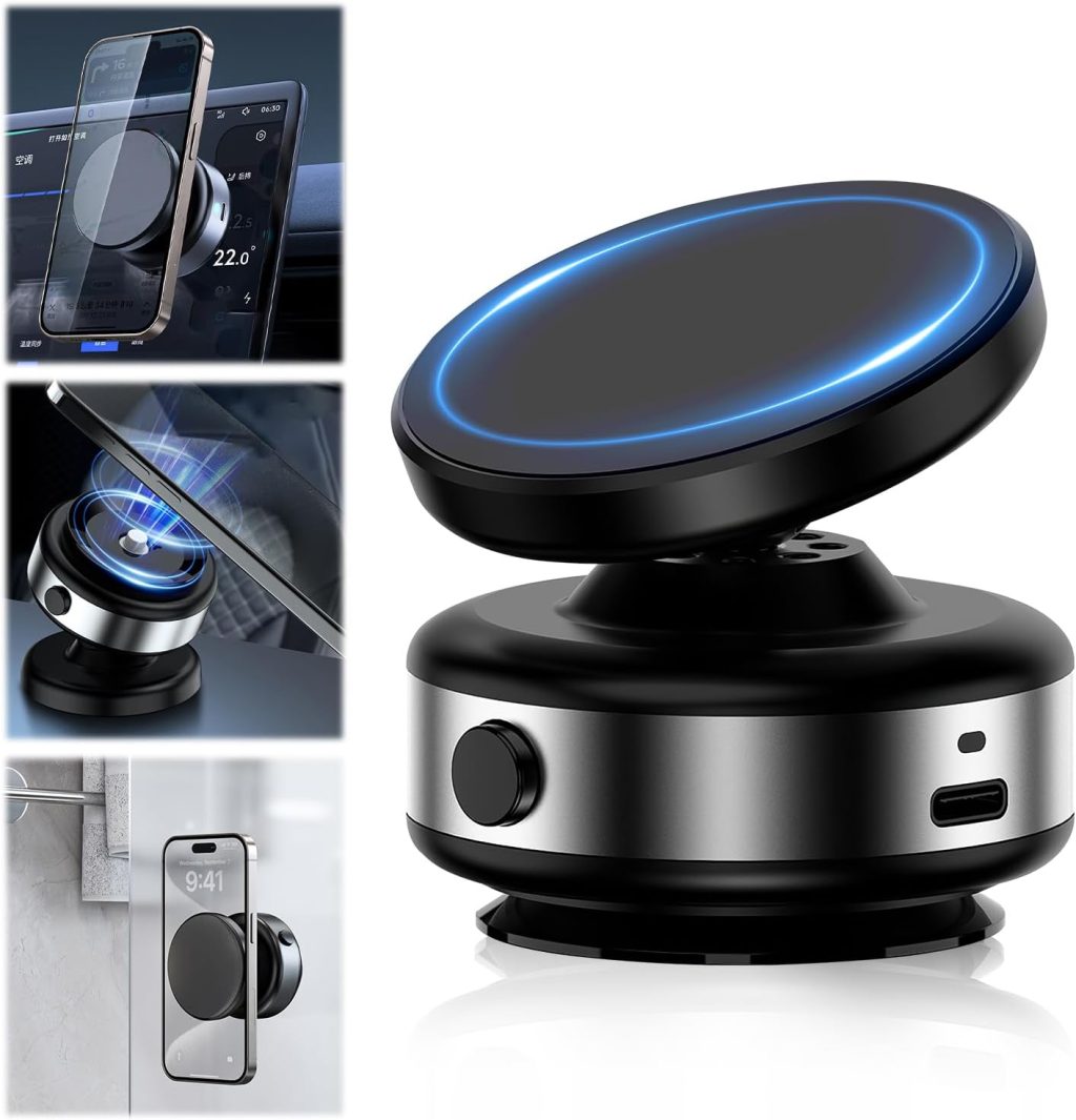 360° Rotatable Car Magnetic Phone Holder,360magnetic Phone Holder, Electric Vacuum Magnetic Car Phone Mount, 360° Rotating Magnetic Phone Holder, Magnetic Suction Phone Mount (Upgrade To Silver) 360° Rotatable Car Magnetic Phone Holder,360magnetic Phone Holder, Electric Vacuum Magnetic Car Phone Mount, 360° Rotating Magnetic Phone Holder, Magnetic Suction Phone Mount (Upgrade To Silver)