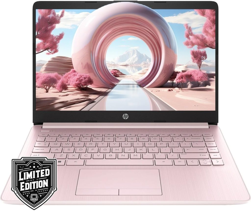 HP 14″ HD Laptop | Back to School Limited Edition with 1 Year Microsoft 365 | Intel Quad-Core Processor | Long Battery Life | w/WOWPC Bundle | Windows 11 (Pink, 8GB RAM | 576GB Storage) HP 14″ HD Laptop | Back to School Limited Edition with 1 Year Microsoft 365 | Intel Quad-Core Processor | Long Battery Life | w/WOWPC Bundle | Windows 11 (Pink, 8GB RAM | 576GB Storage)