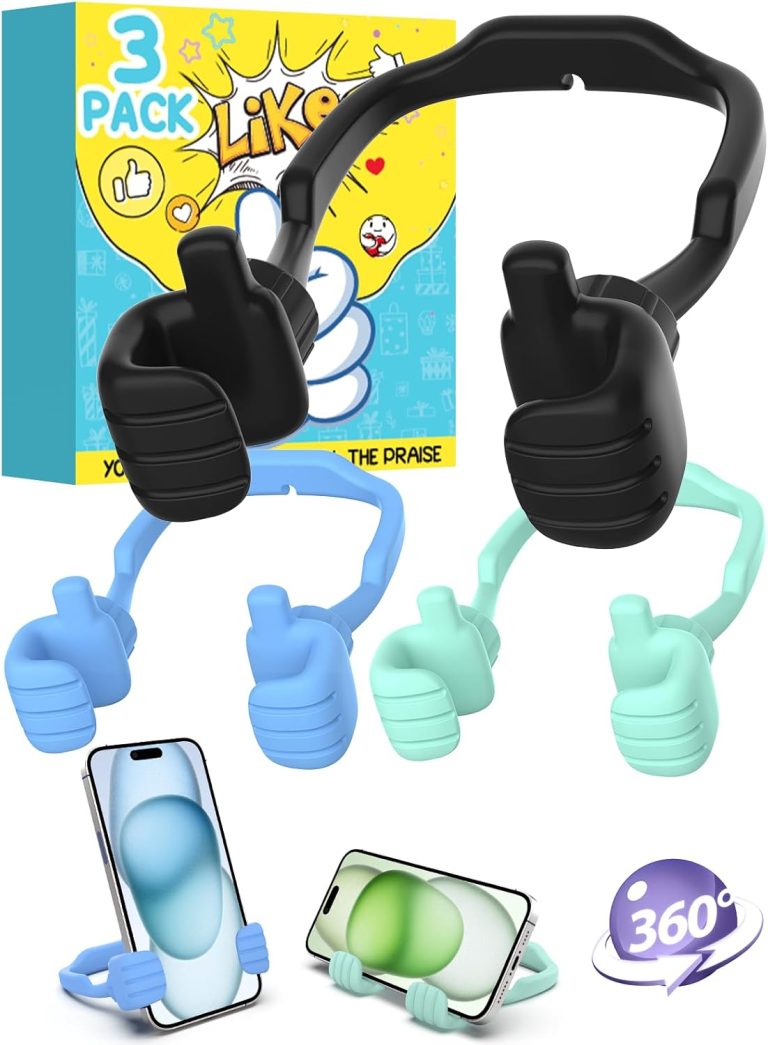 Stocking Stuffers for Adults Teens Boys Girls Mens Gifts for Kids Christmas: Thumbs Up Lazy Phone Stand for iPhone Cell Phone Holder Funny Gifts for Teenage Women Wife Gag Cool Gadgets Stuff Ideas