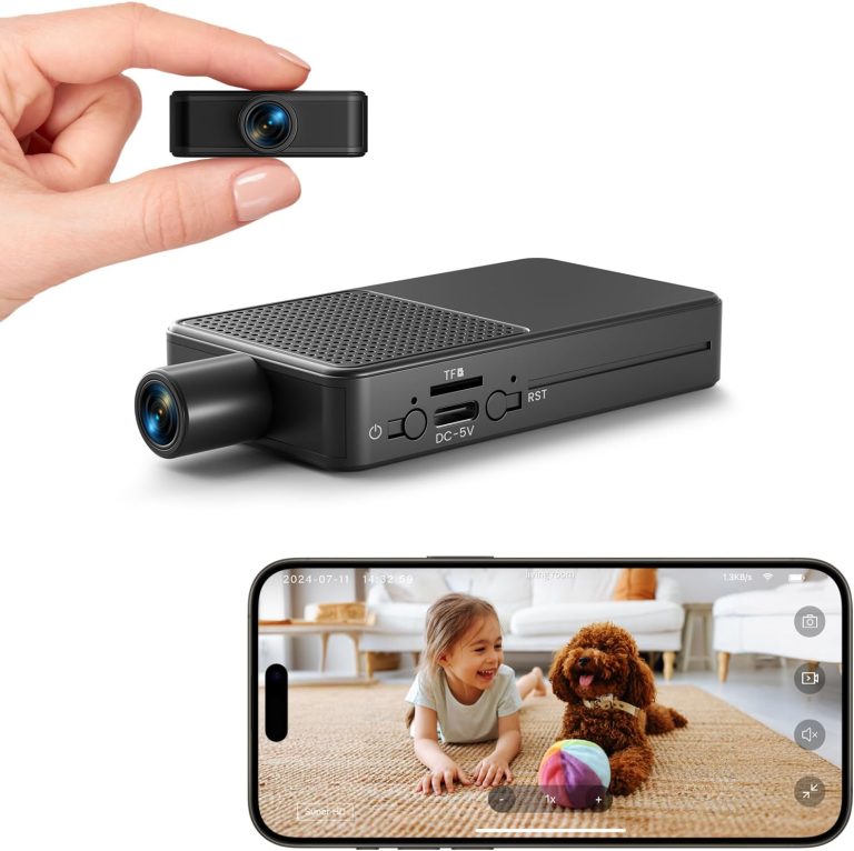 WiFi Mini Camera | Hidden Spy Camera | 10hr Nonstop Recording Nanny Cam, Cloud & SD Storage, AI Motion Detection, Clear Night Vision Wireless Security Camera