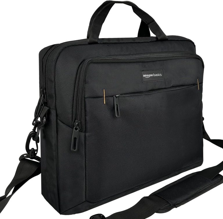 Amazon Basics 15.6-Inch Laptop Computer and Tablet Shoulder Bag Carrying Case,1 Pack, Black