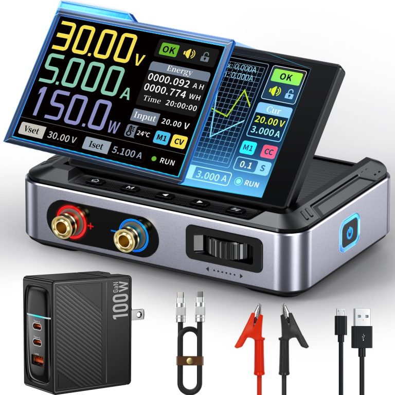 FNIRSI DPS-150 DC Power Supply Variable, 0-30V 0-5A Adjustable DC CNC Power Supply with 4-Digit IPS Display,