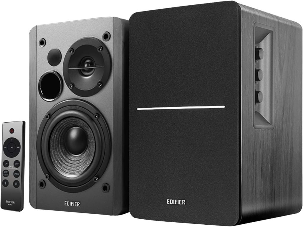 Edifier R1280DBs Active Bluetooth Bookshelf Speakers – Optical Input – 2.0 Wireless Studio Monitor Speaker – 42W RMS with Subwoofer Line Out – Black Edifier R1280DBs Active Bluetooth Bookshelf Speakers – Optical Input – 2.0 Wireless Studio Monitor Speaker – 42W RMS with Subwoofer Line Out – Black
