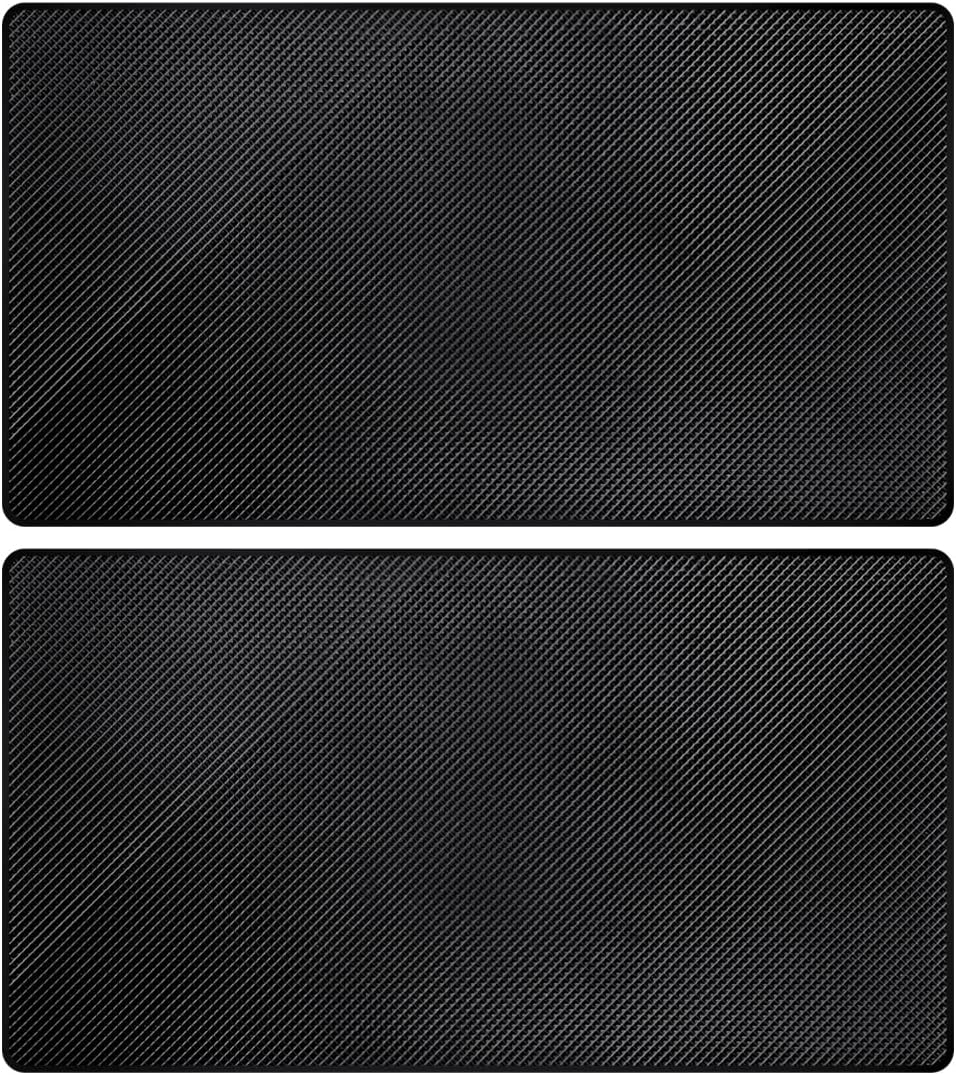 2 Pack Car Dashboard Anti-Slip Rubber Pad, Car Dashboard Non Slip Mat, Black Grid Anti Slip Sticky Pad for Cell Phone, Sunglasses, Keys Electronic Devices (10.6″x 5.9″) 2 Pack Car Dashboard Anti-Slip Rubber Pad, Car Dashboard Non Slip Mat, Black Grid Anti Slip Sticky Pad for Cell Phone, Sunglasses, Keys Electronic Devices (10.6″x 5.9″)