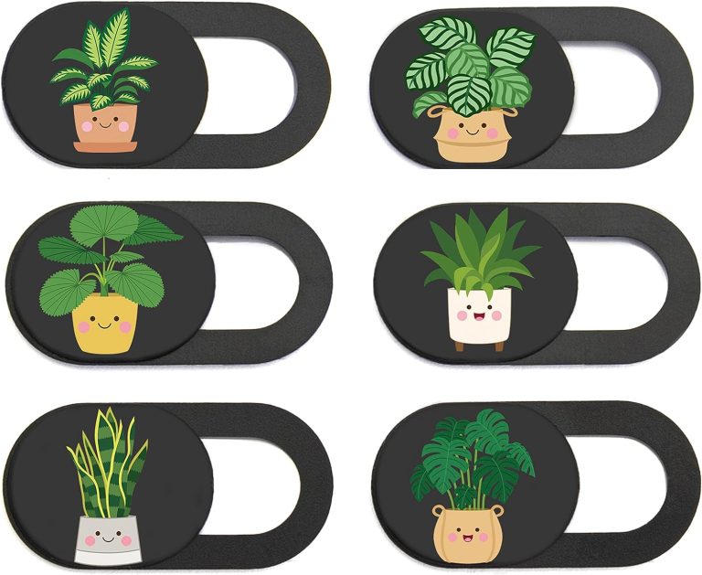 MESMOS 6pk Laptop Camera Cover Slide Cute, Laptop Accessories, Webcam Cover Slide, Phone & Computer Camera Cover Slide, Web Cam Privacy Cover, Camera Blocker (Small)