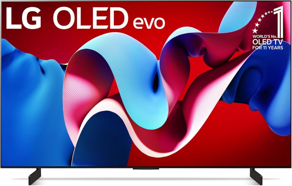 LG 42-Inch Class OLED evo C4 Series Smart TV 4K Processor Flat Screen with Magic Remote AI-Powered with Alexa Built-in (OLED42C4PUA, 2024) (Renewed) LG 42-Inch Class OLED evo C4 Series Smart TV 4K Processor Flat Screen with Magic Remote AI-Powered with Alexa Built-in (OLED42C4PUA, 2024) (Renewed)