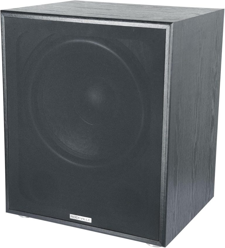 Rockville Rock Shaker 15″ Inch Black 1000w Powered Home Theater Subwoofer Sub