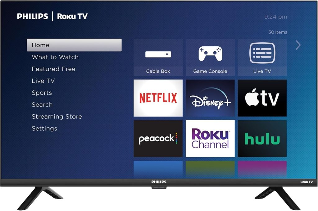 PHILIPS Roku TV 32″ HD 720p LED-LCD Smart TV (32PFL4674/F7), Alexa Compatible PHILIPS Roku TV 32″ HD 720p LED-LCD Smart TV (32PFL4674/F7), Alexa Compatible