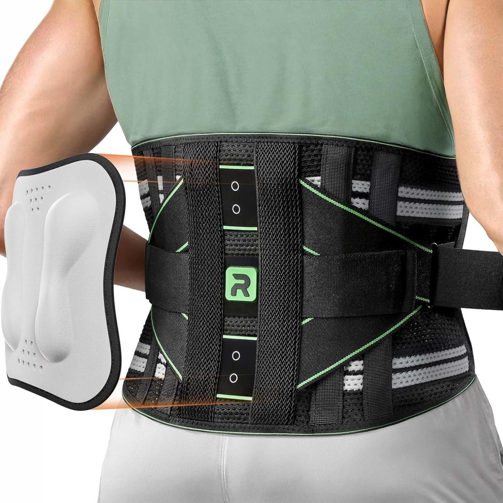 Back Brace for Women, Integrated Lumbar Support for Men & Women, Breathable Soft Mesh Fabric and 8 Stays All-round Support, Durable Back Support With Lumbar Support Pad for Home & Lifting At Work, Green Size L (Waist: 39.4″-45.3″) Back Brace for Women, Integrated Lumbar Support for Men & Women, Breathable Soft Mesh Fabric and 8 Stays All-round Support, Durable Back Support With Lumbar Support Pad for Home & Lifting At Work, Green Size L (Waist: 39.4″-45.3″)