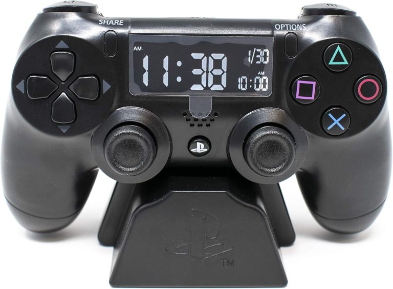 Paladone Playstation Controller Digital Alarm Clock – Officially Licensed Playstation Gamer Gifts and Room Decor