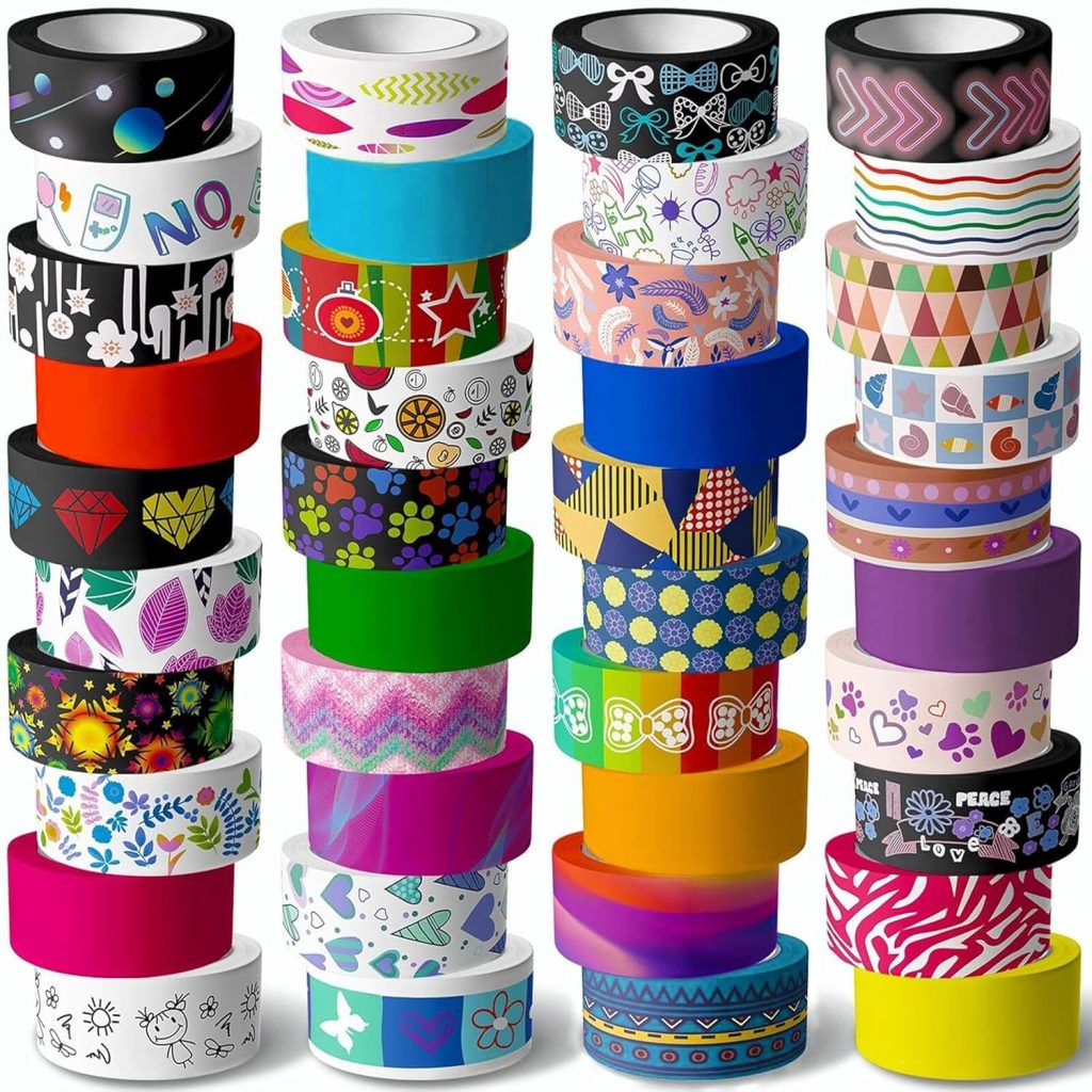 40 Rolls Washi Tape Set – 15 mm Wide Colored Masking Tape for Kids, Decorative Adhesive Tape for DIY Crafts, Gift Wrapping, Scrapbooking Supplies, Bullet Journals, Planners, Party Decorations 40 Rolls Washi Tape Set – 15 mm Wide Colored Masking Tape for Kids, Decorative Adhesive Tape for DIY Crafts, Gift Wrapping, Scrapbooking Supplies, Bullet Journals, Planners, Party Decorations