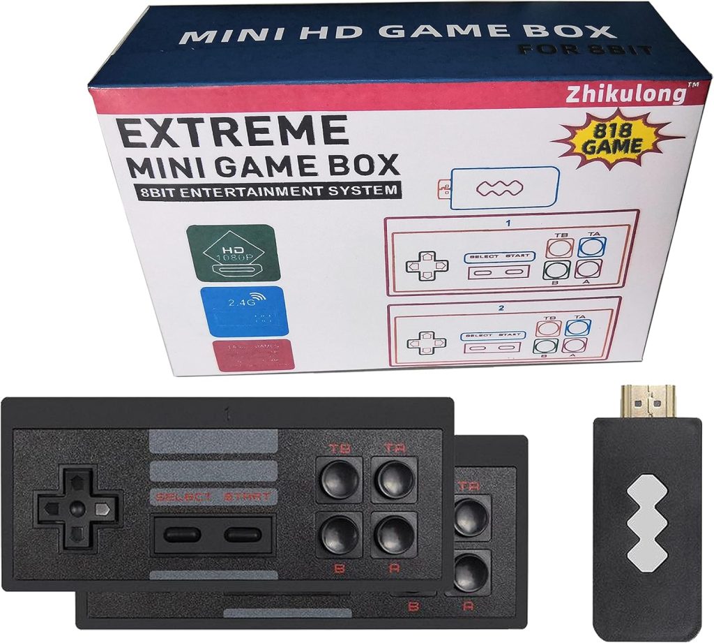 Wireless Retro Video Game Console, Plug and Play Video Game TV Stick 4K Built-in 10000+ Nostalgia Stick Classic Games System,with Dual 2.4g Wireless Controller Gamepad, HD Output Games tv Stick Wireless Retro Video Game Console, Plug and Play Video Game TV Stick 4K Built-in 10000+ Nostalgia Stick Classic Games System,with Dual 2.4g Wireless Controller Gamepad, HD Output Games tv Stick