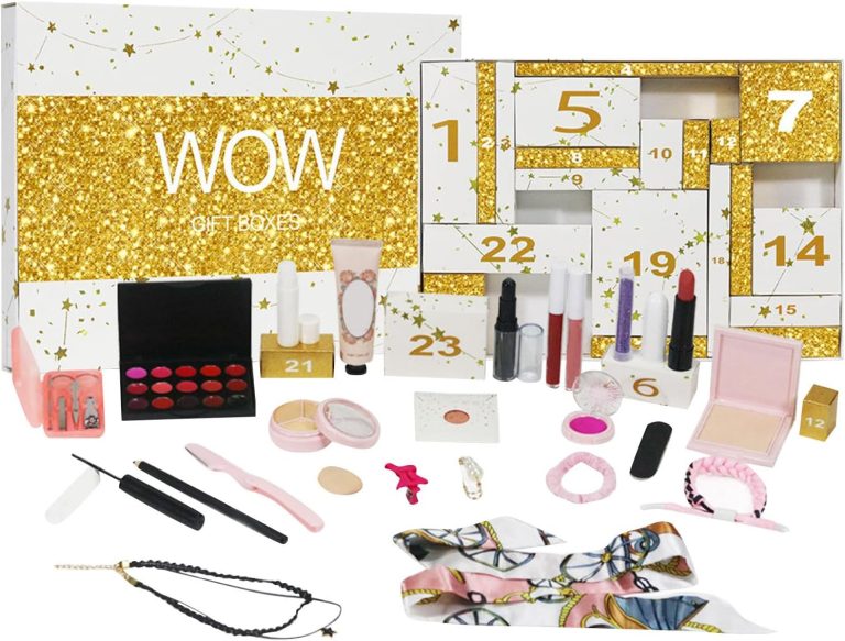 Makeup Advent Calendar 2024, 24 Days Countdown Calendar Skincare Advent Calendar Beauty Box for Teens Girls, Surprise Christmas Makeup Gift Kit, Xmas Cosmetic Surprises For Christmas