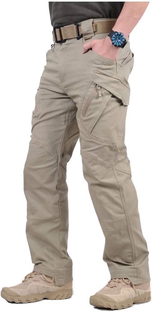 CARWORNIC Gear Men’s Hiking Tactical Pants Lightweight Cotton Outdoor Military Combat Cargo Trousers