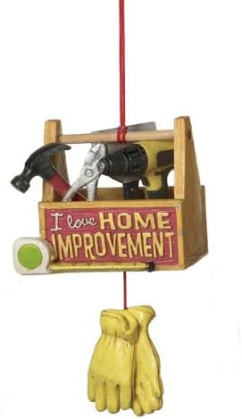 Midwest 4.75″ Tool Box I Love Home Improvement Handyman Christmas Ornament
