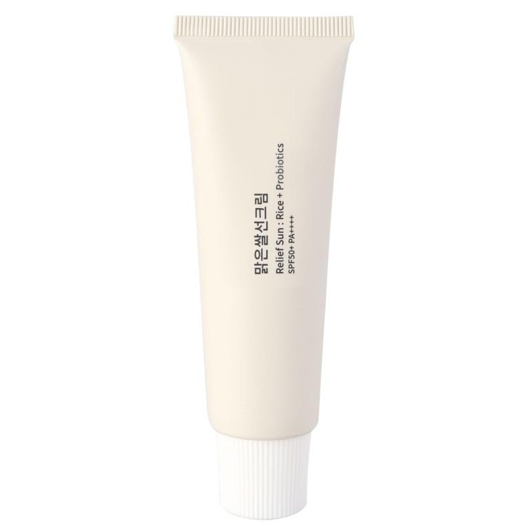 Relief Sun Organic Sunscreen SPF50+, PA++++ Rice and Probiotics | Korean Skin Care Solution for All Skin Types | Nourishing Skin Protection(FX198)
