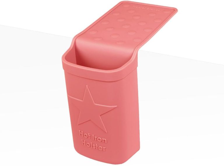 Hot Iron Holster | Adhesive-Free Silicone Storage Pocket for Organization and Travel | Heat Resistant to 500°F | Ideal for Curling Irons, Hair Straighteners, and other Hot Tools