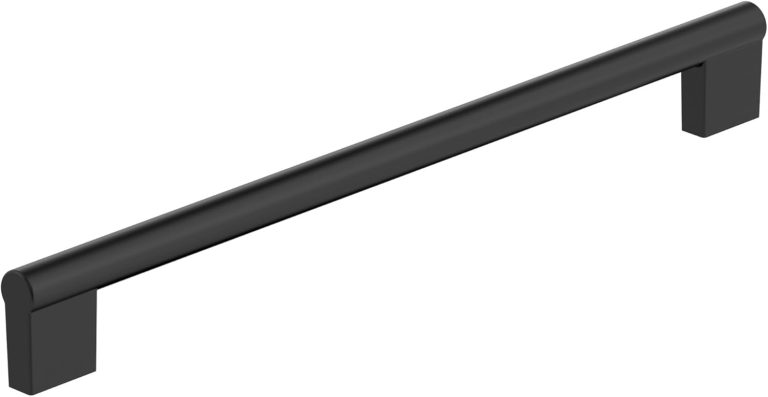 Amerock Versa 10-1/16 inch (256mm) Center-to-Center Matte Black Cabinet Pull, BP55532FB