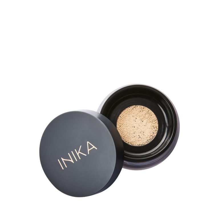 INIKA Organic Mineral Powder Foundation with SPF 25 – Vegan Makeup, Natural Looking, Buildable Coverage, Flawless Radiance & Glow, Blemish Coverage, Cruelty Free, Sustainable Packaging, Nurture, 8g