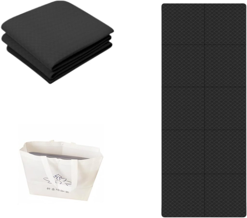 Yoga Mat 1/4-Inch Thick Folding Yoga Travel Mat TPE Eco-friendly High Density Anti-Tear Non-Slip Exercise & Fitness Mat, Foldable Easy Multipurpose Exercise Mat for Pilates, Home Workout etc Yoga Mat 1/4-Inch Thick Folding Yoga Travel Mat TPE Eco-friendly High Density Anti-Tear Non-Slip Exercise & Fitness Mat, Foldable Easy Multipurpose Exercise Mat for Pilates, Home Workout etc