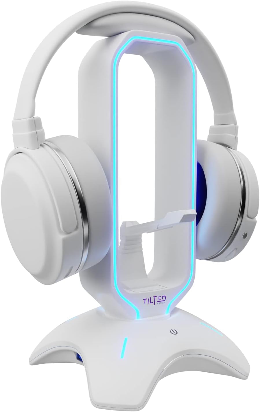 Tilted Nation RGB Headset Stand – 3 in 1 Gaming Headphone Stand for Desk with Mouse Bungee and 2 Port USB 3.0 Hub Charger – The Ultimate Gaming Accessory and Gift for Gamer – RGB Headset Holder Tilted Nation RGB Headset Stand – 3 in 1 Gaming Headphone Stand for Desk with Mouse Bungee and 2 Port USB 3.0 Hub Charger – The Ultimate Gaming Accessory and Gift for Gamer – RGB Headset Holder