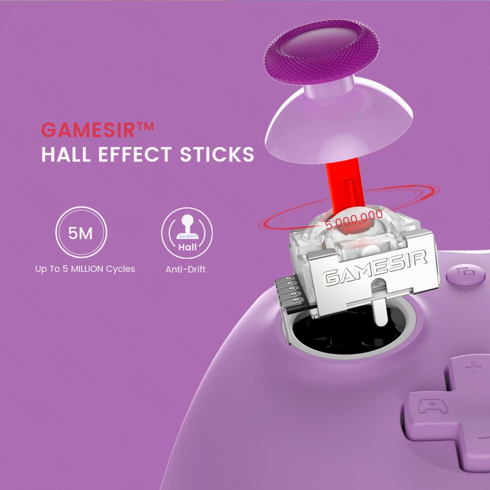 GameSir G7 SE Wired Controller for Xbox Series X|S, Xbox One & Windows 10/11, Plug and Play Gaming Gamepad with Hall Effect Joysticks/Hall Trigger, 3.5mm Audio Jack (Purple) GameSir G7 SE Wired Controller for Xbox Series X|S, Xbox One & Windows 10/11, Plug and Play Gaming Gamepad with Hall Effect Joysticks/Hall Trigger, 3.5mm Audio Jack (Purple)
