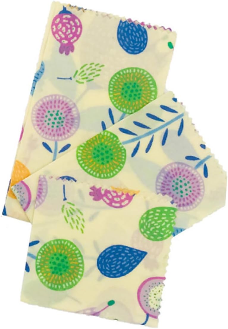 Hemoton 3pcs Beeswax Reusable Sandwich Bags Household Beewax Food Wraps Beewax Wraps Baking Wax Paper Food Wrapper Paper Food Liners Beeswax Food Wraps