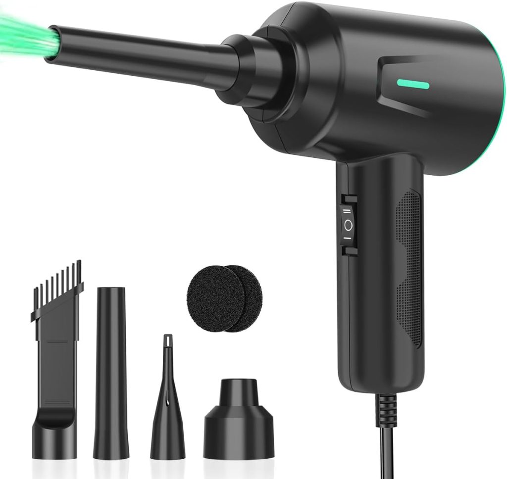 Air Duster – Electric Air Blower – 5.74oz High Power Cleaning for Computer – PC – 2 Gear Compressed Air Air Duster – Electric Air Blower – 5.74oz High Power Cleaning for Computer – PC – 2 Gear Compressed Air