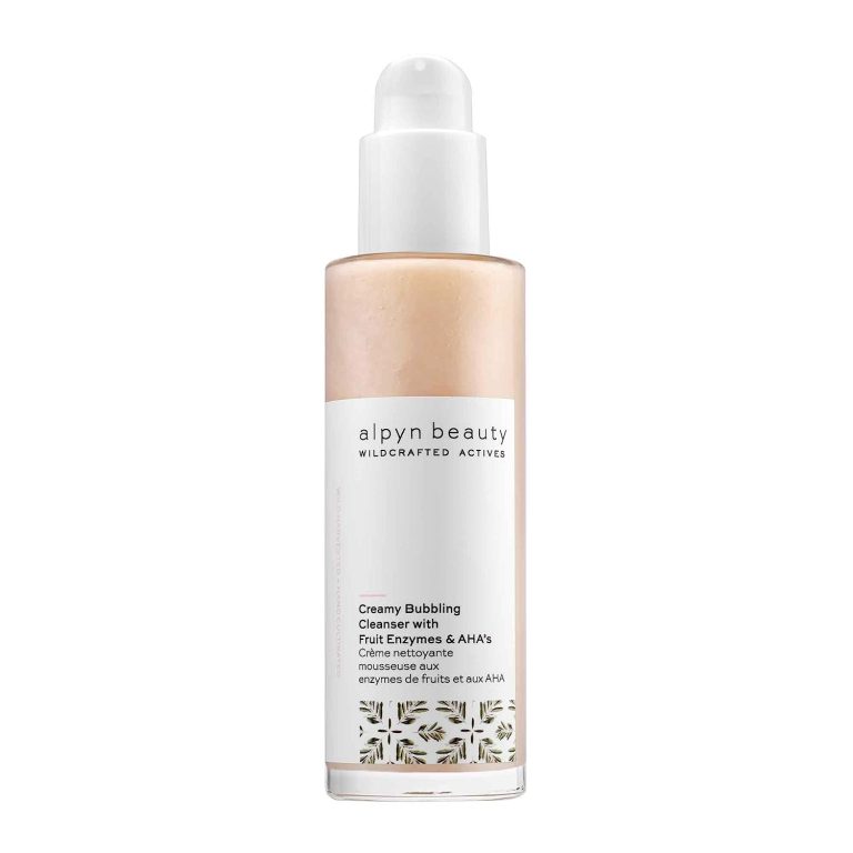Alpyn Creamy Bubbling Cleanser with Fruit Enzymes & AHA’s | Removes Makeup, Dirt & Grime, Refines the Look of Pores, Dissolves Excess Oil, Gently Exfoliates Dead Surface Cells | 4 oz / 118 ml