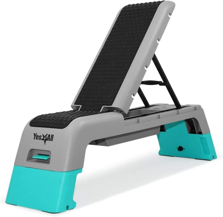 Yes4All Multifunctional Aerobic Deck – Versatile Fitness Station, Weight Bench, Aerobic Stepper, Plyometrics Box for Cardio Workouts and Strength Training