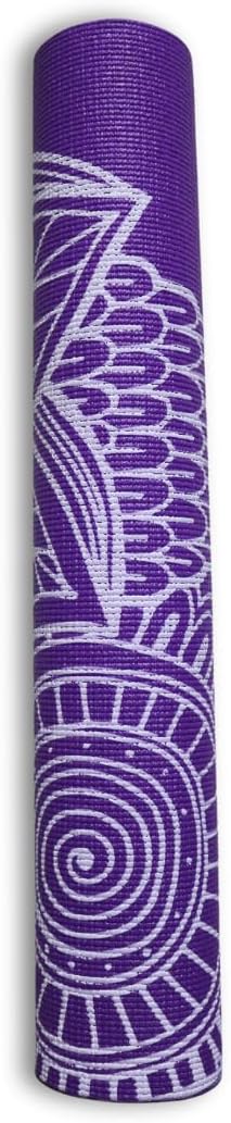 The finix NBR Print Yoga Mat, 3mm thick Thin basic yoga mat non-slip,for fitness and floor Exercise 68x24in