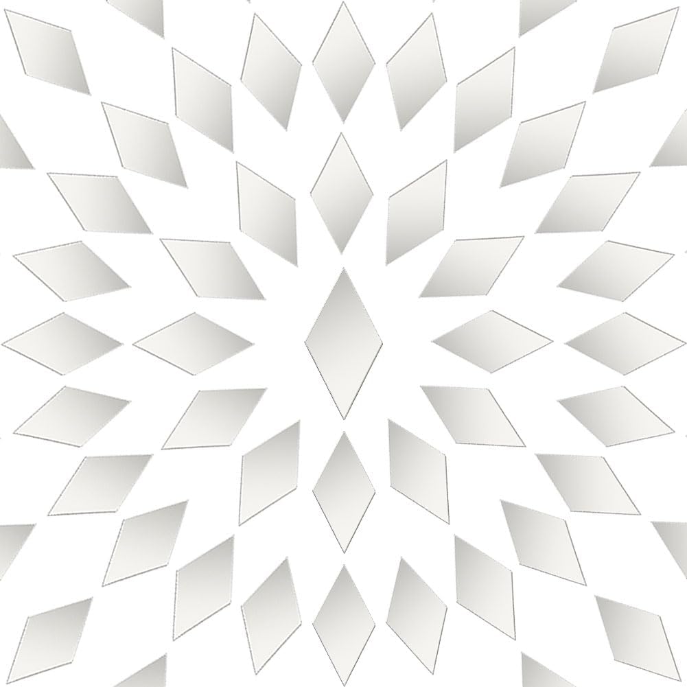 OLYCRAFT 500pcs Rhombus Craft Mirrors Mosaic Tiles 14.5x29mm Self-adhesive Acrylic Mosaic Tiles Rhombus Mirror Tiles Rhombus Acrylic Tiles with Mirror Effect for DIY Crafts Art Wall Home Decorations OLYCRAFT 500pcs Rhombus Craft Mirrors Mosaic Tiles 14.5x29mm Self-adhesive Acrylic Mosaic Tiles Rhombus Mirror Tiles Rhombus Acrylic Tiles with Mirror Effect for DIY Crafts Art Wall Home Decorations