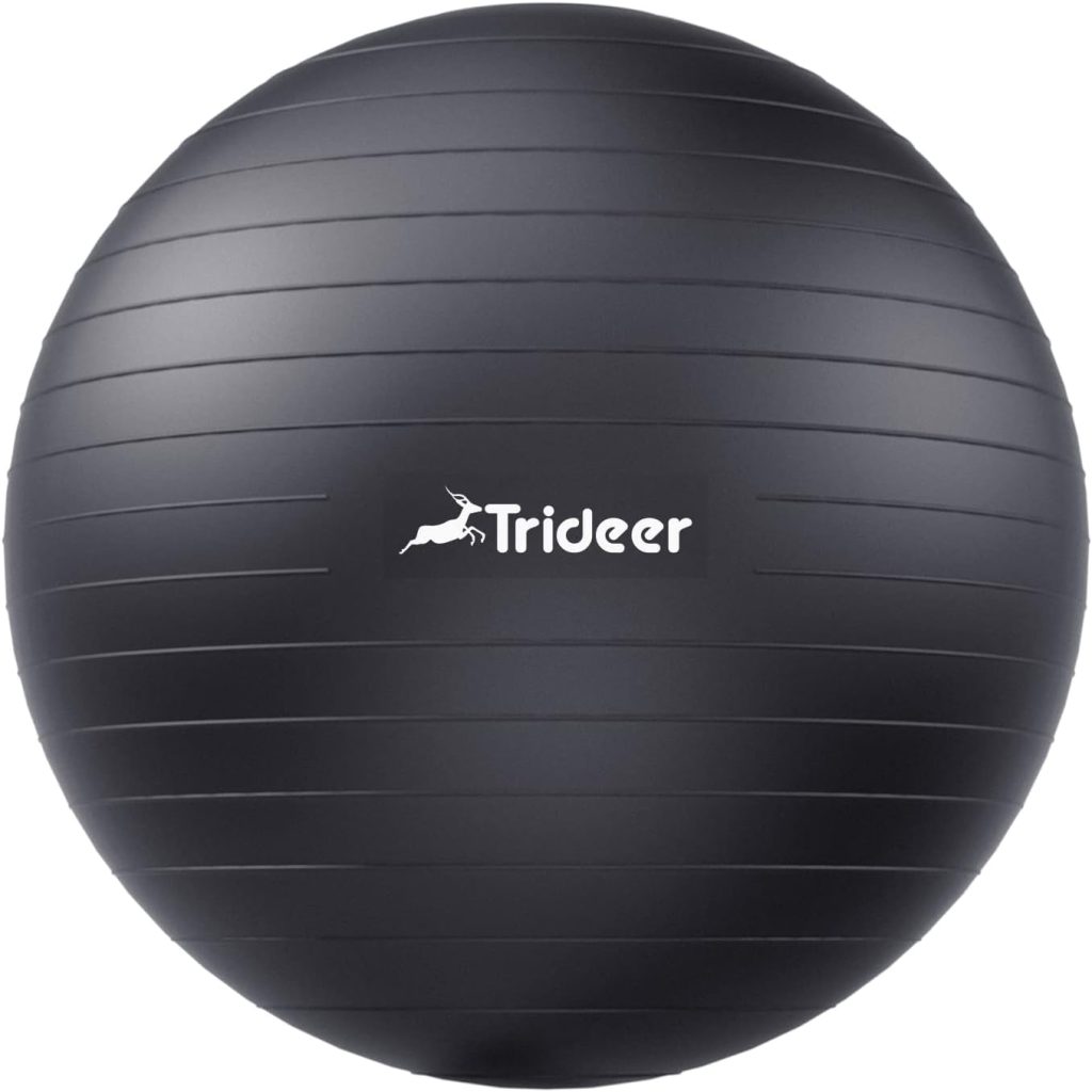 Trideer Yoga Ball Exercise Ball for Working Out, 5 Sizes Gym Ball, Birthing Ball for Pregnancy, Swiss Ball for Physical Therapy, Balance, Stability, Fitness, Office Ball Chair, Quick Pump Included Trideer Yoga Ball Exercise Ball for Working Out, 5 Sizes Gym Ball, Birthing Ball for Pregnancy, Swiss Ball for Physical Therapy, Balance, Stability, Fitness, Office Ball Chair, Quick Pump Included