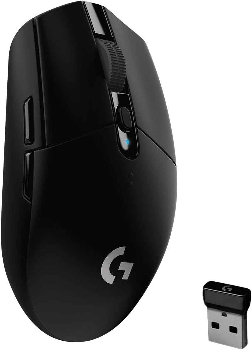 Logitech G305 LIGHTSPEED Wireless Gaming Mouse, Hero 12K Sensor, 12,000 DPI, Lightweight, 6 Programmable Buttons, 250h Battery Life, On-Board Memory, PC/Mac – Black Logitech G305 LIGHTSPEED Wireless Gaming Mouse, Hero 12K Sensor, 12,000 DPI, Lightweight, 6 Programmable Buttons, 250h Battery Life, On-Board Memory, PC/Mac – Black