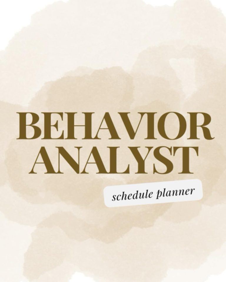 BCBA Planner: Behavior Analysist Organization Tool