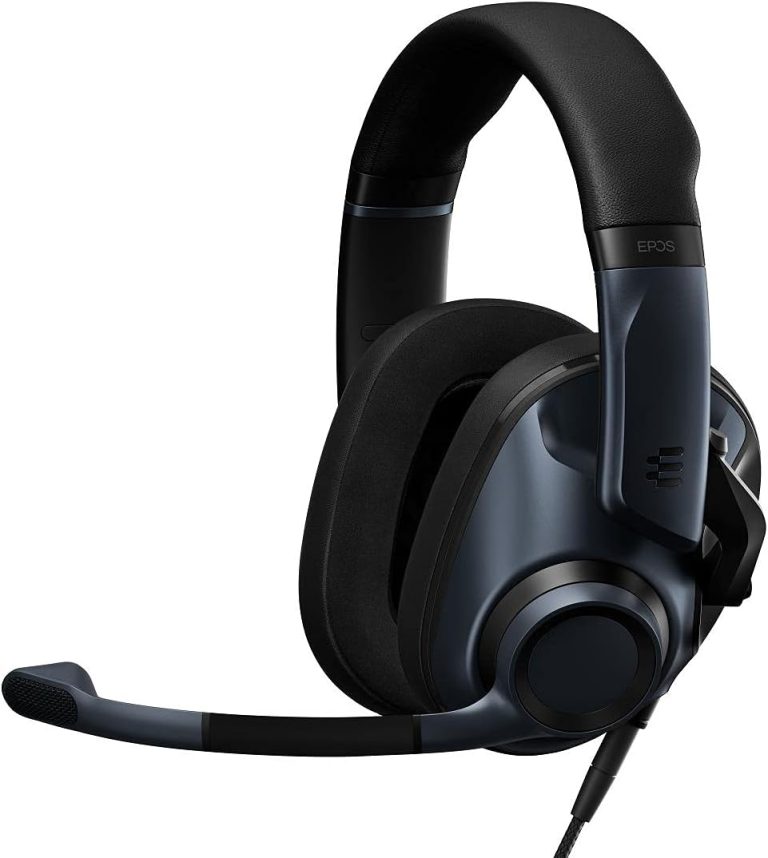 EPOS H6Pro – Closed Acoustic Gaming Headset – Over-Ear – Lightweight – Lift-to-Mute – For Xbox, PS4, PS5, PC/Windows – Accessories (Black)