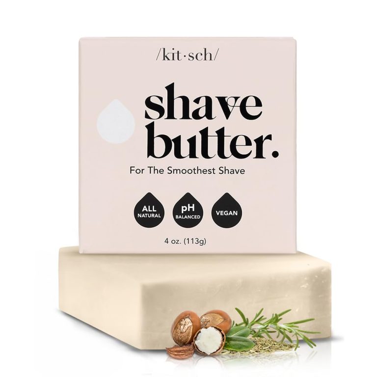 Kitsch Smooth Shave Bar for Women – Hydrating Shaving Soap for Sensitive Skin | Paraben-Free & Sulfate-Free Shaving Bar | Shaving Bar for Soft, Smooth Skin | Eco-Friendly Shave Soap – 4 oz
