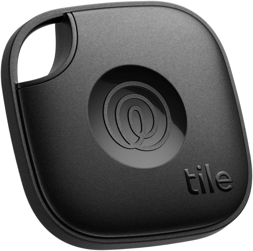 Tile by Life360 Mate (2024) Bluetooth Tracker, Keys Finder and Item Locator for Keys, Bags and More. Phone Finder. Both iOS and Android Compatible. 1-Pack (Black) Tile by Life360 Mate (2024) Bluetooth Tracker, Keys Finder and Item Locator for Keys, Bags and More. Phone Finder. Both iOS and Android Compatible. 1-Pack (Black)