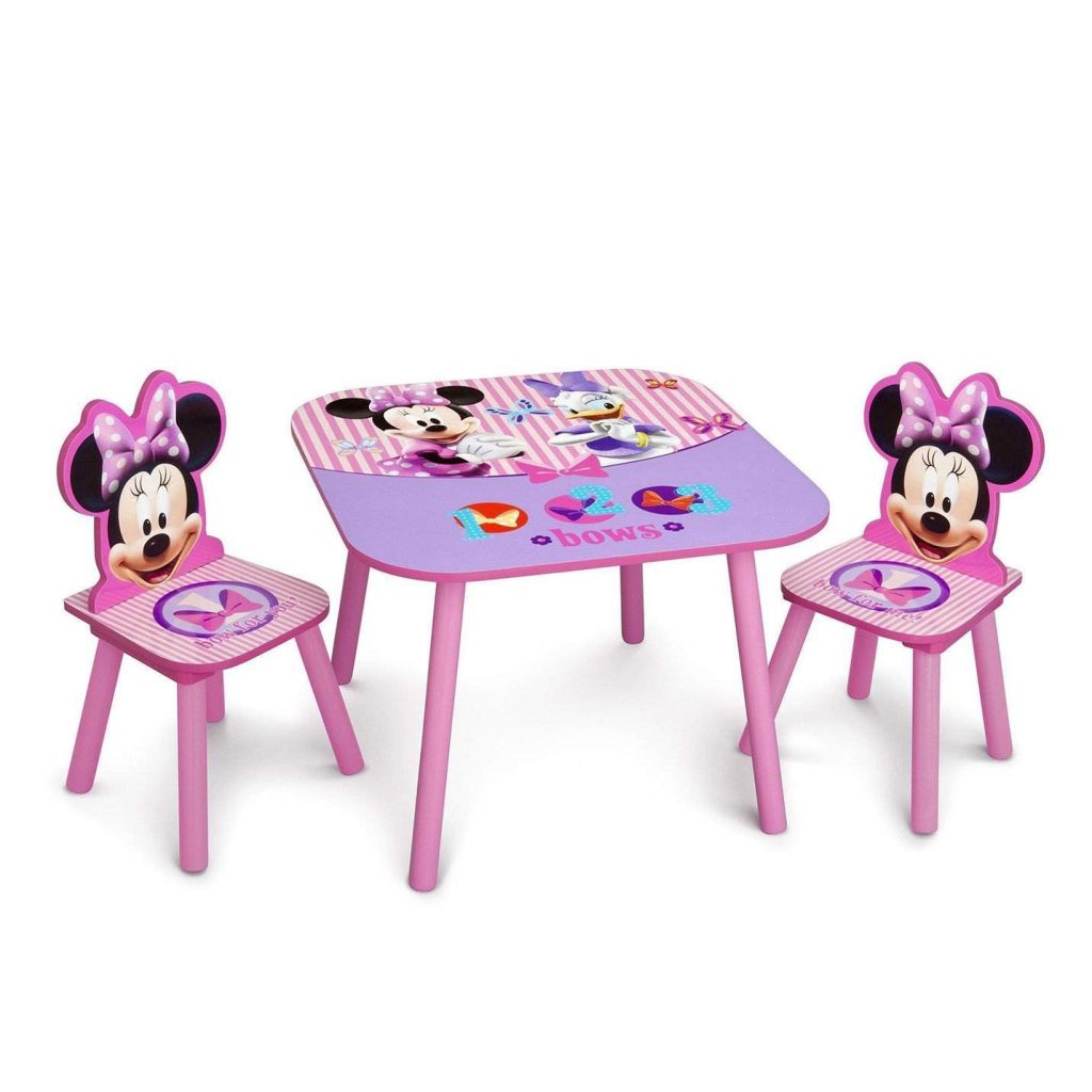Delta Children (2 Included), Disney Minnie Mouse Kids Chair Table, 3-Piece Set, Multicolor Delta Children (2 Included), Disney Minnie Mouse Kids Chair Table, 3-Piece Set, Multicolor