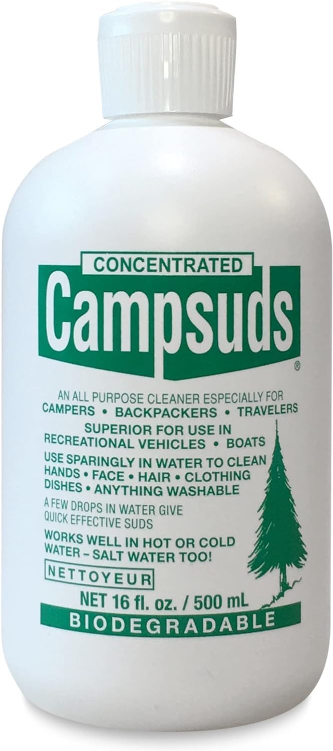 Sierra Dawn Outdoor Soap – Eco-Friendly Camping Soap – Hiking & Camping Supplies – Camp, Backpacking & Travel Soap – 16 Fl Oz