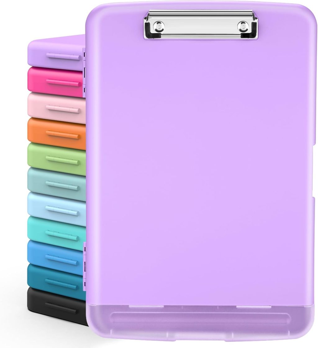 Sooez Clipboards with Storage, High Capacity Clip Boards 8.5×11 with Storage, Heavy Duty Nursing Clipboard Folder, Plastic Clipboard with Pen Holder for Women Teachers Work, School & Office Supplies Sooez Clipboards with Storage, High Capacity Clip Boards 8.5×11 with Storage, Heavy Duty Nursing Clipboard Folder, Plastic Clipboard with Pen Holder for Women Teachers Work, School & Office Supplies