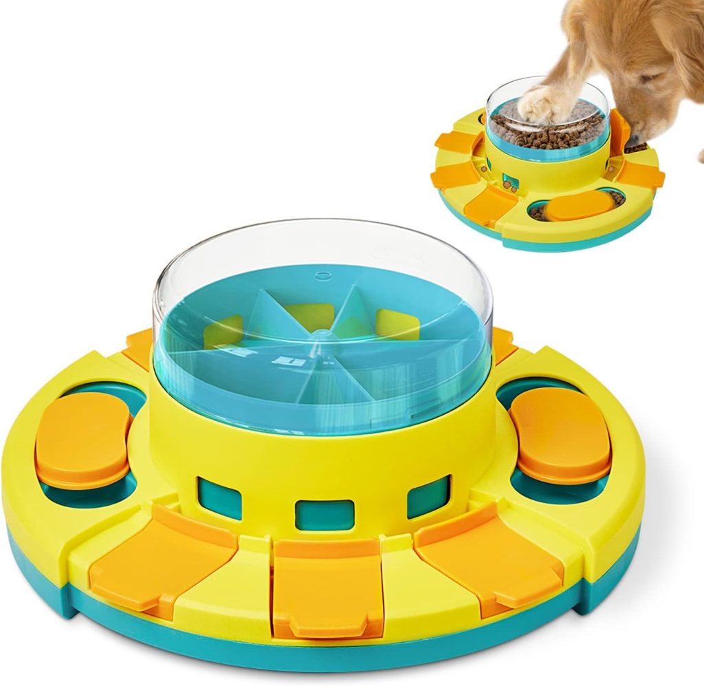 Potaroma Dog Puzzle Toy 2 Levels, Slow Feeder, Dog Food Treat Feeding Toys for IQ Training, Dog Entertainment Toys for All Breeds 4.2 Inch Height Potaroma Dog Puzzle Toy 2 Levels, Slow Feeder, Dog Food Treat Feeding Toys for IQ Training, Dog Entertainment Toys for All Breeds 4.2 Inch Height