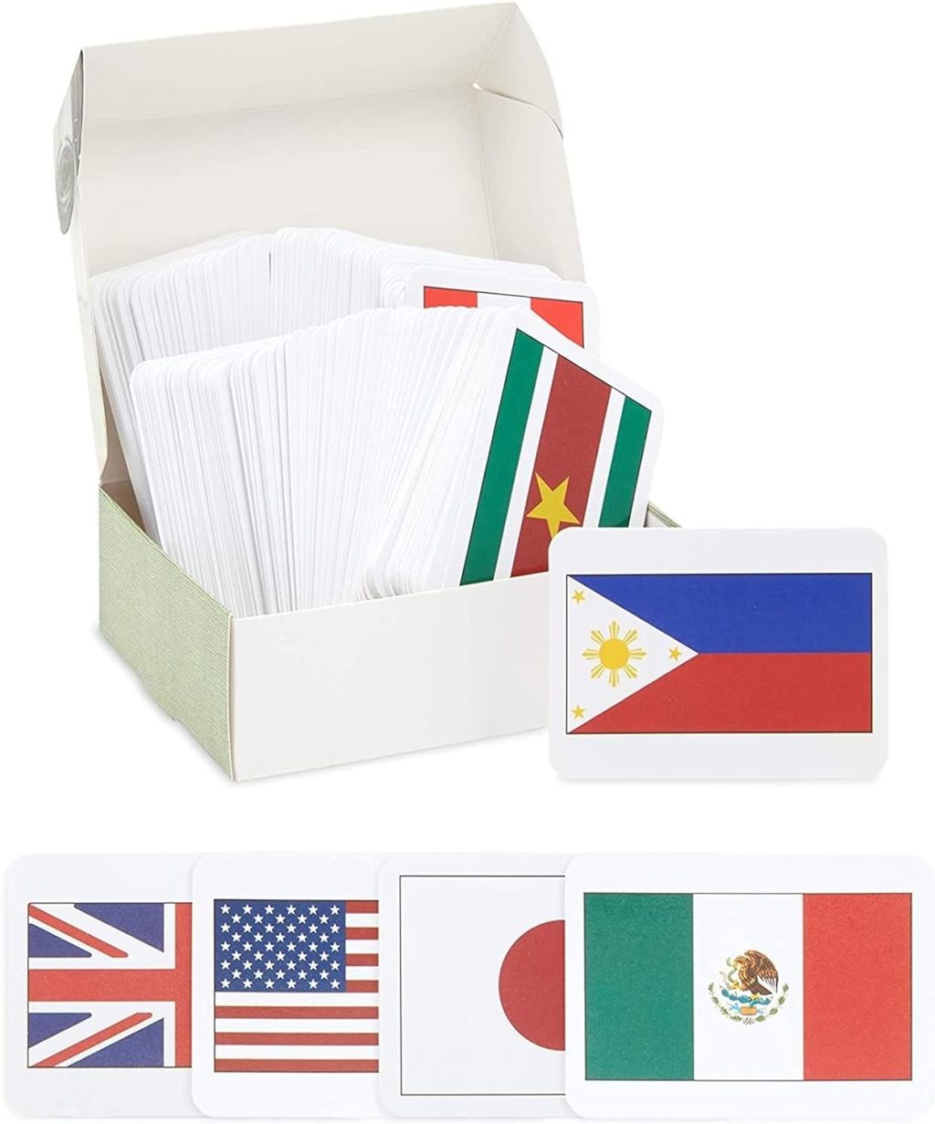 BLUE PANDA 205 Countries of The World Flags Flash Cards for Education – Kids Geography Country Flashcards with Continent and Capital – Country Flag Flash Cards for Kid (2.5 x 3.5 in) BLUE PANDA 205 Countries of The World Flags Flash Cards for Education – Kids Geography Country Flashcards with Continent and Capital – Country Flag Flash Cards for Kid (2.5 x 3.5 in)