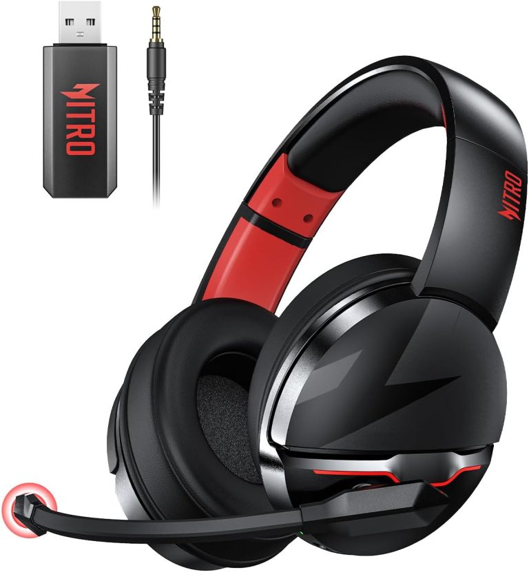 acer PS5 Headset | Non-Stop 100H Battery | Dynamic 50mm Drivers | Clear Voice Mic | Bluetooth5.3, 3.5mm | Gaming Headphones for PC, Meeting, Music, PS4 Headset& Wireless Gaming Headset