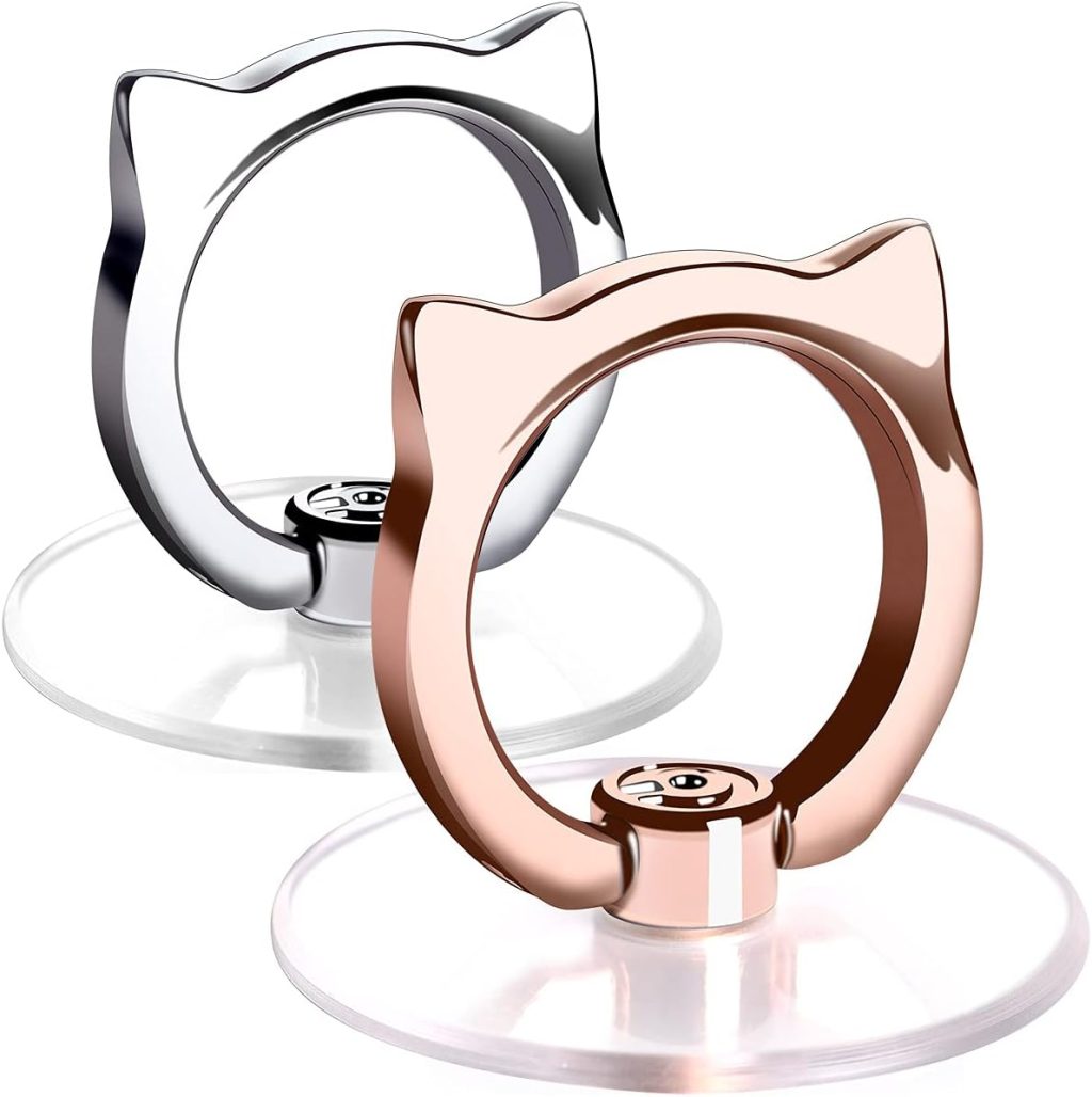 Cat Phone Ring Holder – EI Sonador Clear Cell Phone Ring Holder Transparent Stand Finger Grip (1 Silver + 1 Rose Gold Cat) Cat Phone Ring Holder – EI Sonador Clear Cell Phone Ring Holder Transparent Stand Finger Grip (1 Silver + 1 Rose Gold Cat)