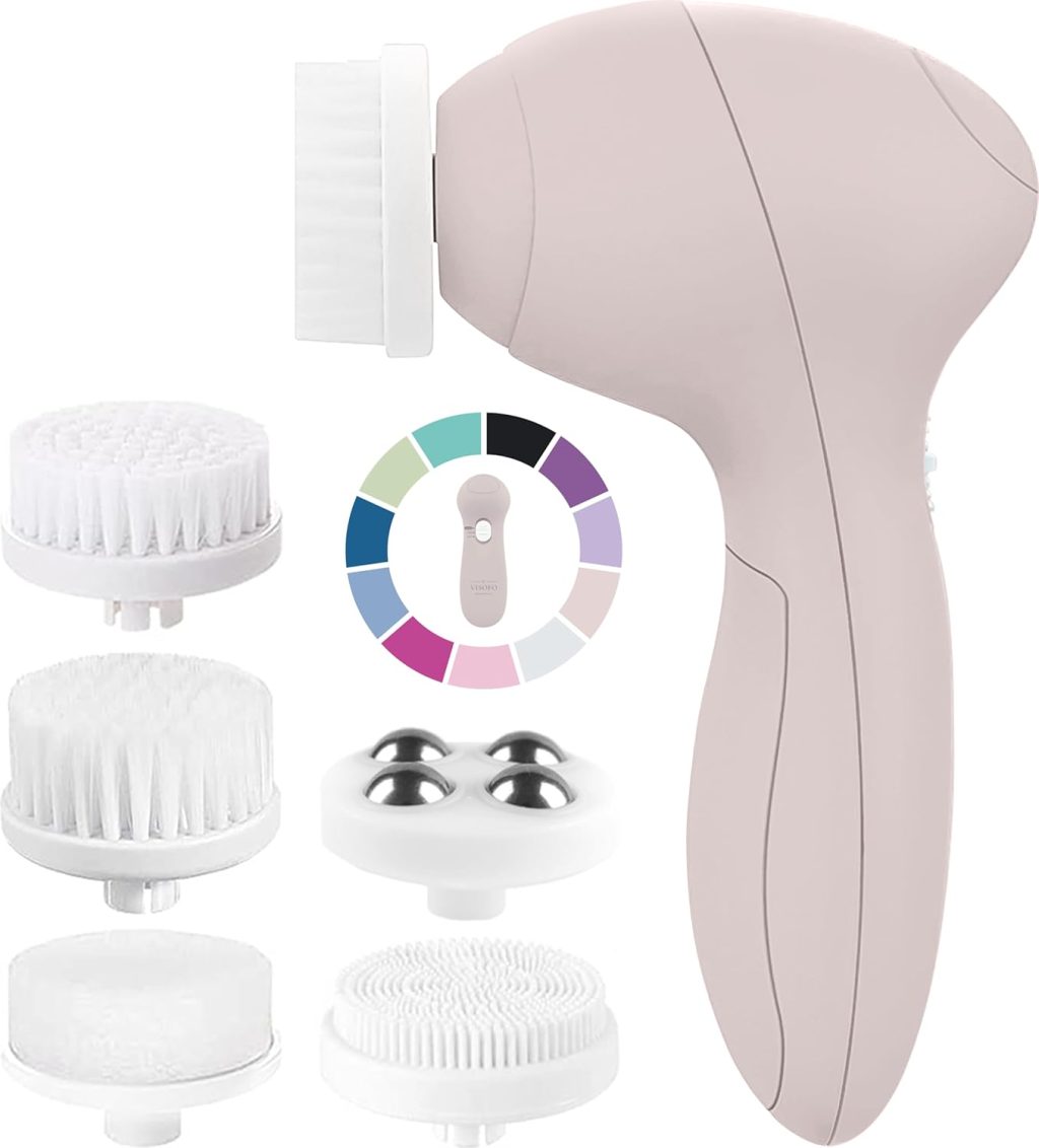 Facial Cleansing Brush | Face Scrubber Exfoliator Skin Care Beauty Products Powered Electric Wash Exfoliating Skincare Women Spin Cleanser Tools Cleaning Scrub Washer Self Care (Agate) Facial Cleansing Brush | Face Scrubber Exfoliator Skin Care Beauty Products Powered Electric Wash Exfoliating Skincare Women Spin Cleanser Tools Cleaning Scrub Washer Self Care (Agate)